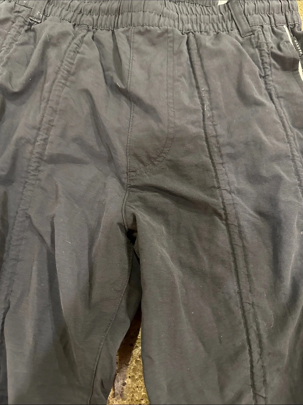 Men's Pacsun Black Track Pants with Side Stripe